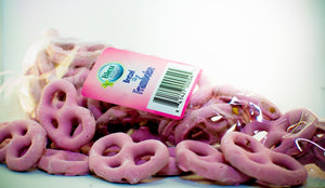 Raspberry flavored pretzels 125g